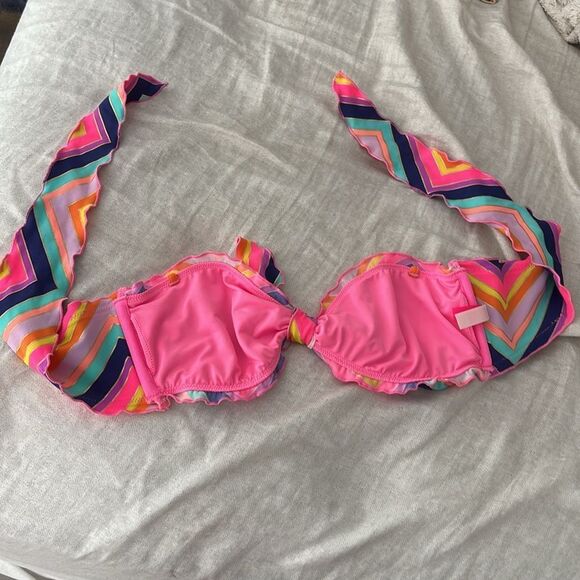 Victoria's Secret rainbow bikini bandeau M - Picture 6 of 6